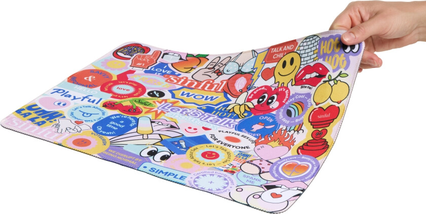 Musematte med Sticker-Bomb Trykk