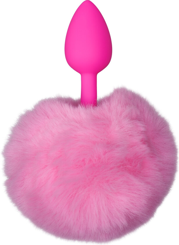 Pink Furry Bunny Tail Analplugg