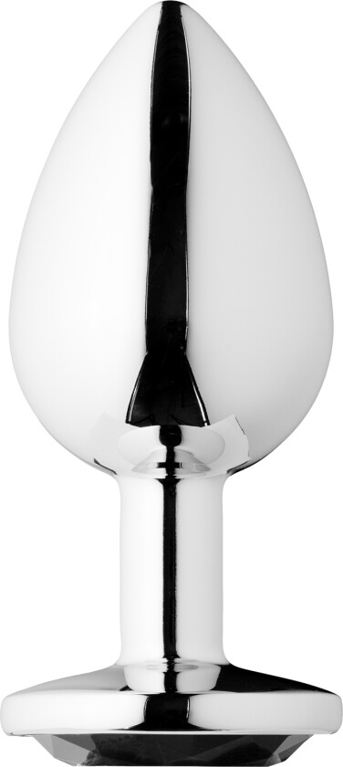 Black Jewel Metal Analplugg Stor