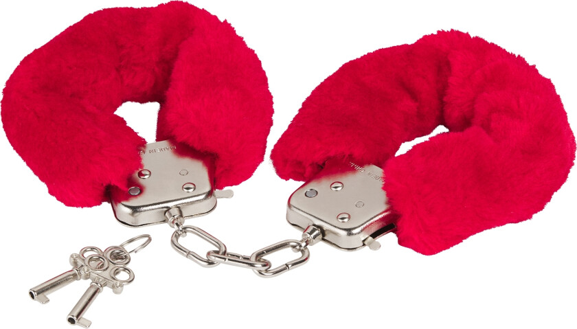 Håndjern med Rød Pels