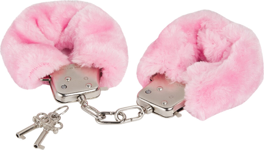 Baseks Håndjern med Rosa Pels