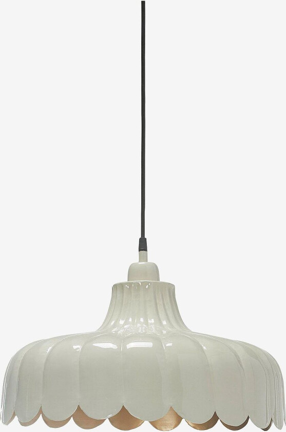 Taklampe Wells, 43 cm, Beige