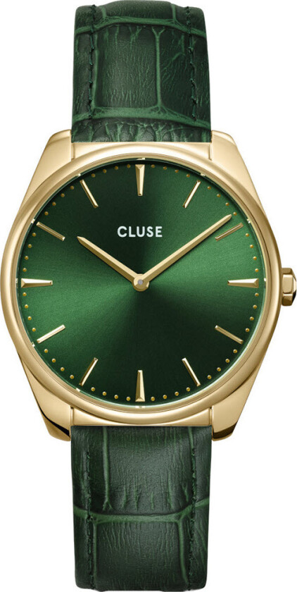 Féroce 36mm Golden Green Leather CW0101212006 - Kvarts - Gull - Dameklokker - Skinn - Mineral