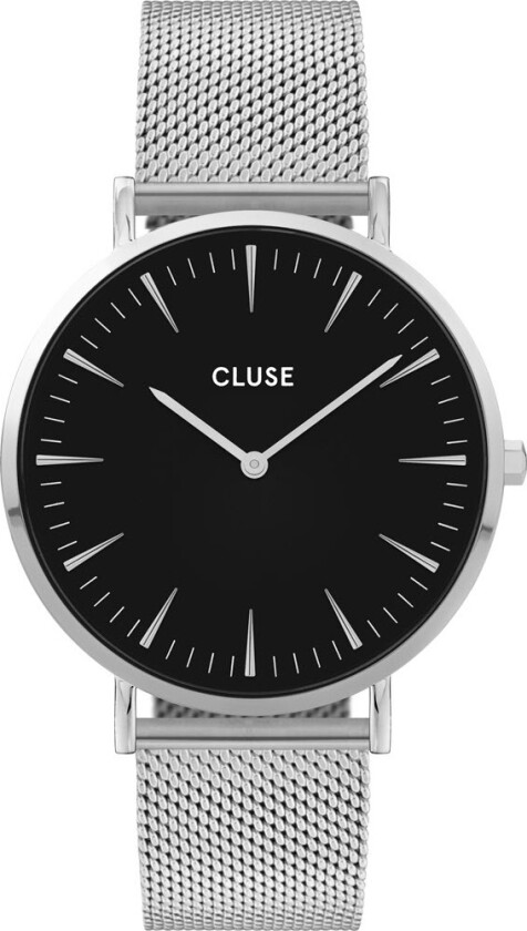 Boho Chic 38mm Steel Black Mesh CW0101201004 - Kvarts - Sølv - Dameklokker - Meshlenke - Mineral