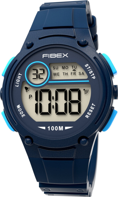 Mini Digital 100M Water Resist FIBEX84BAP06 - Digital - Blå - Unisex - Silikon -