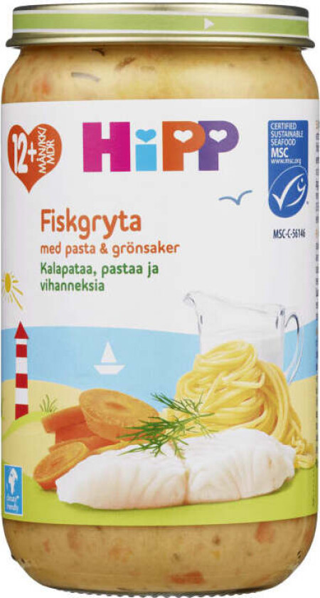 Fiskegryte Pasta&Grønnsaker 12mnd 250g
