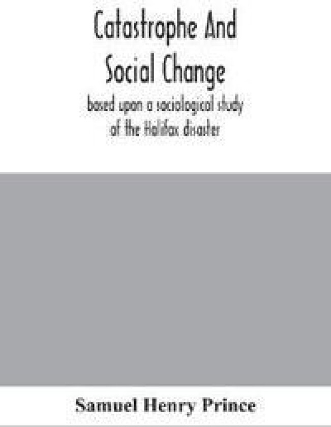 Catastrophe and social change