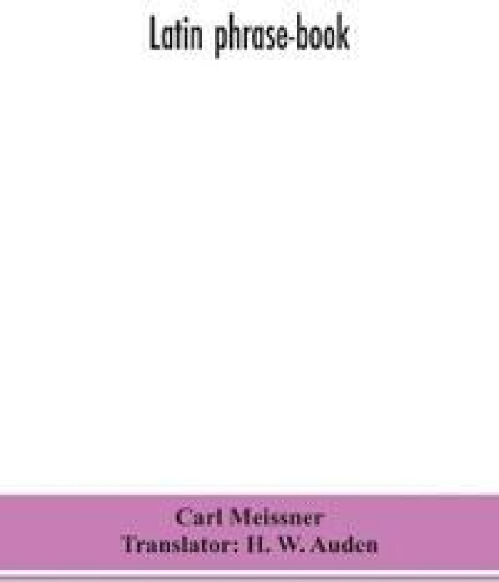 Latin phrase-book