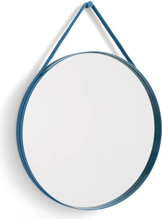 Strap Mirror speil Ø 70 cm Blue