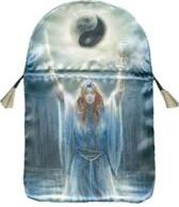 Printed satin 'Sacred Priestess'