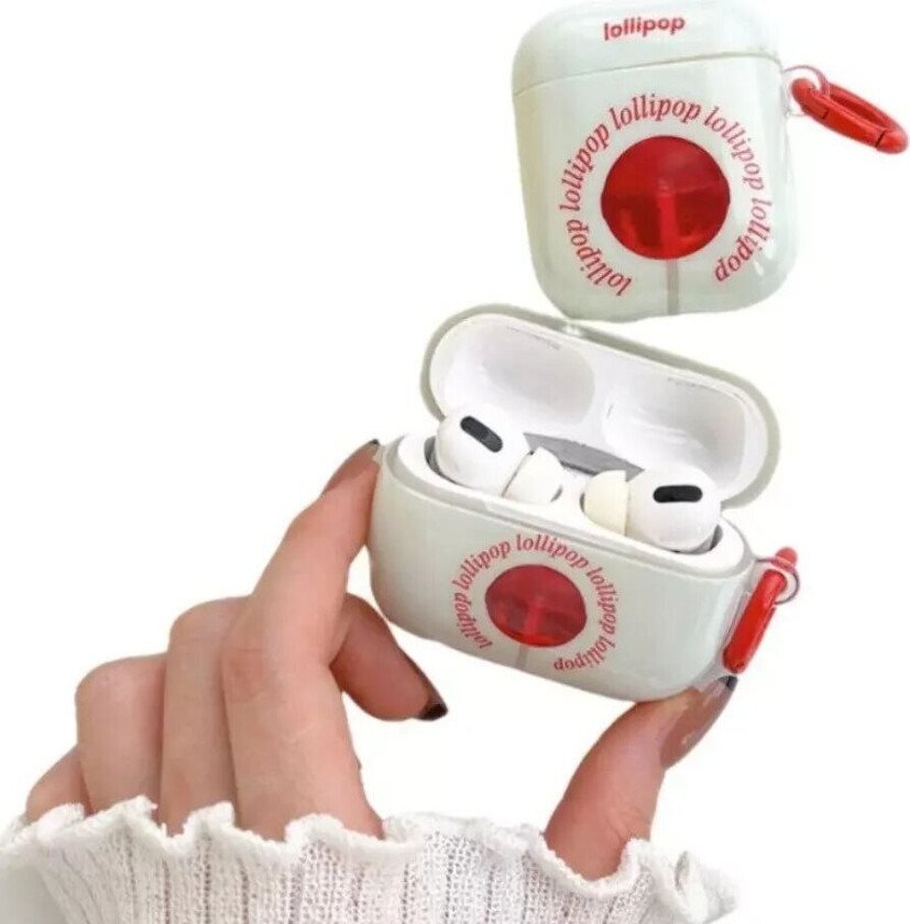 Apple AirPods Pro Plastdeksel m. Karabinkrok - "Lollipop"