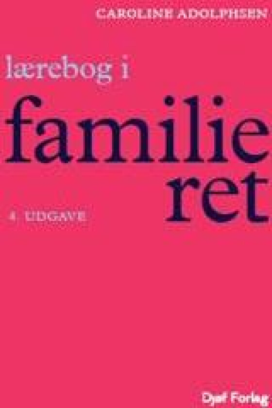 Lærebog i Familieret