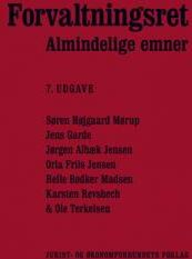 Forvaltningsret - Almindelige emner