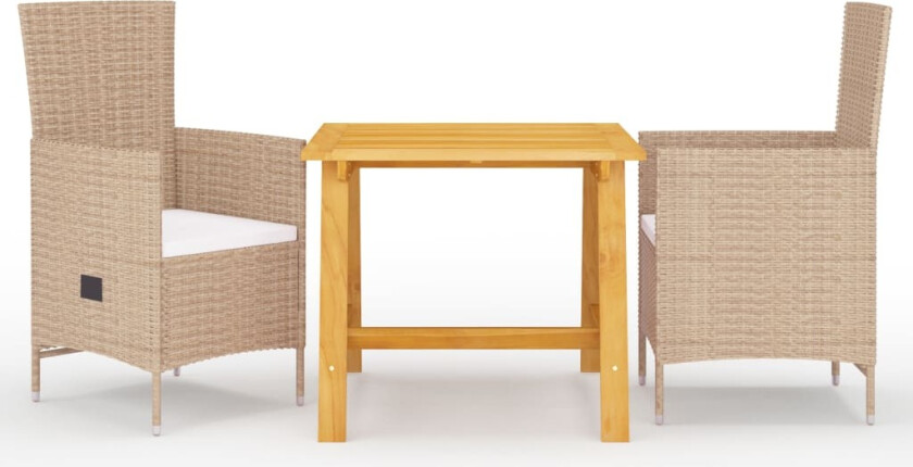 Utendørs spisestue 3 deler beige