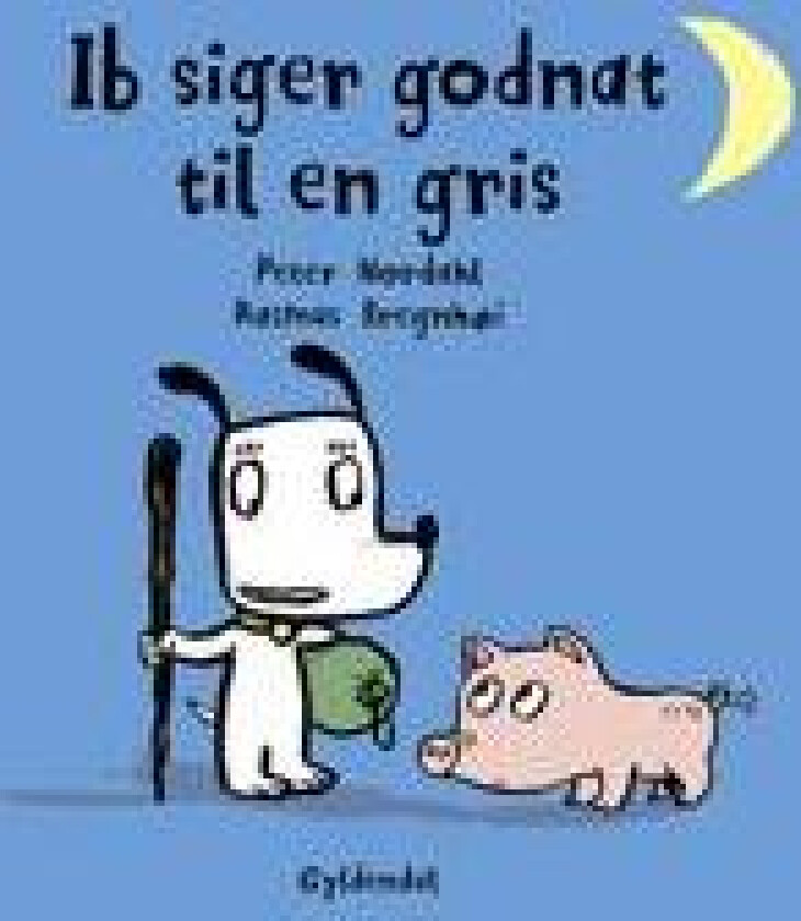 Ib siger godnat til en gris