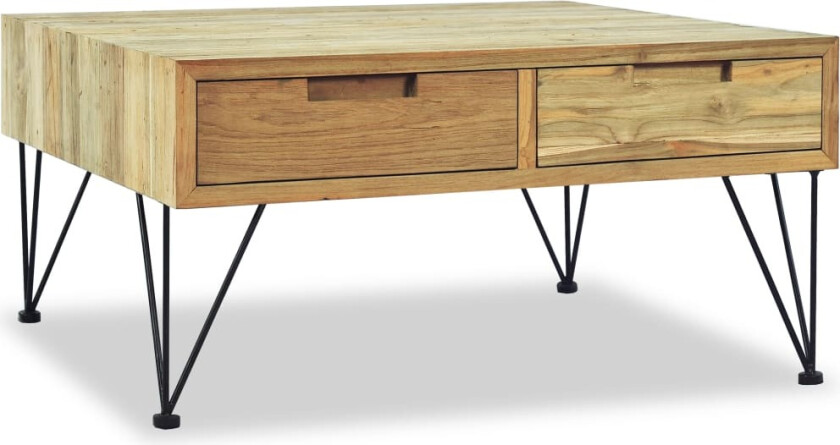 Salongbord 80x80x40 cm massiv teak