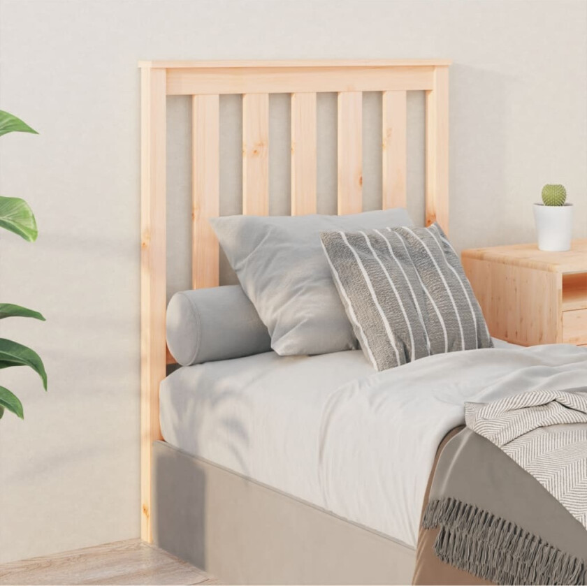 Sengegavl 81x6x101 cm heltre furu