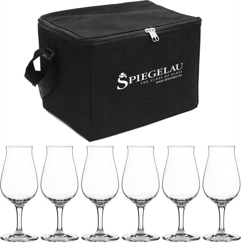 Whiskeysnifferglass veske inkl 6 glass klar
