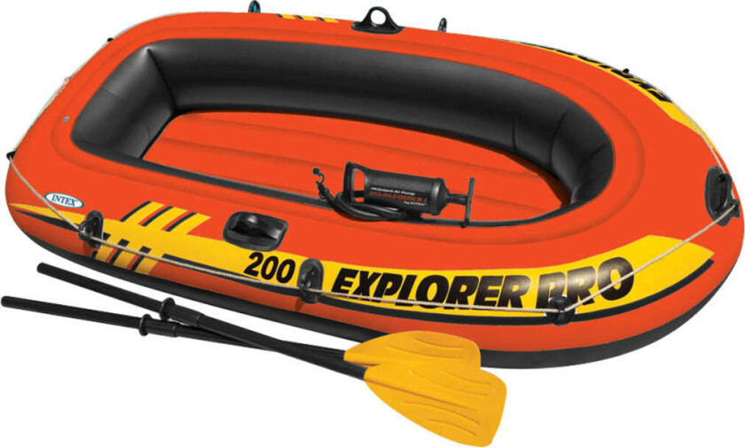 Explorer Pro 200 Oppblåsbar båt med årer og pumpe 58357NP