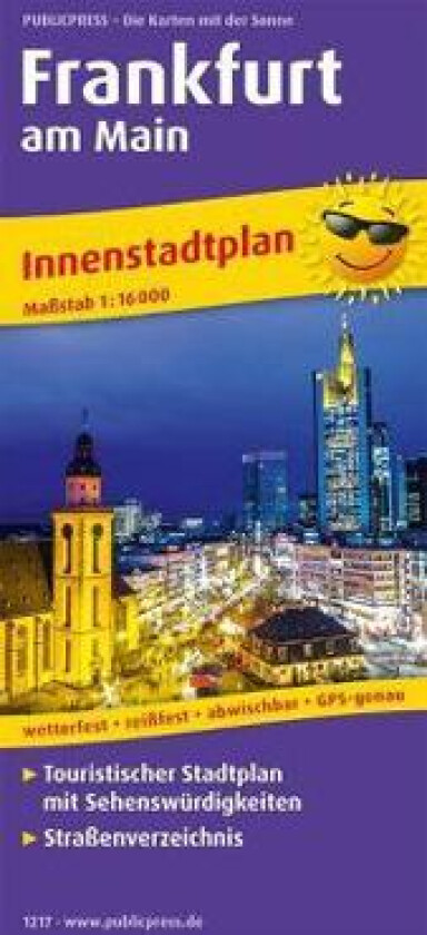 Frankfurt am Main Innenstadtplan 1 : 16 000