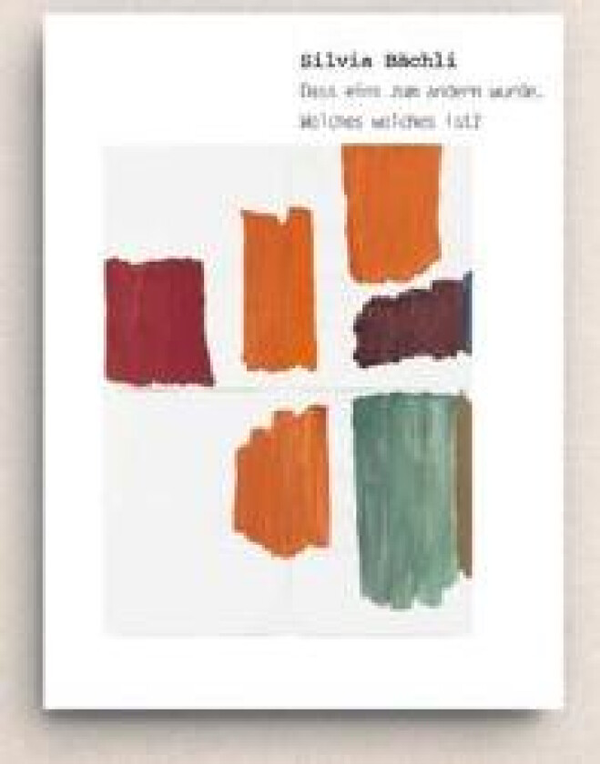 Silvia Bachli: dass eins zum andern wurde.