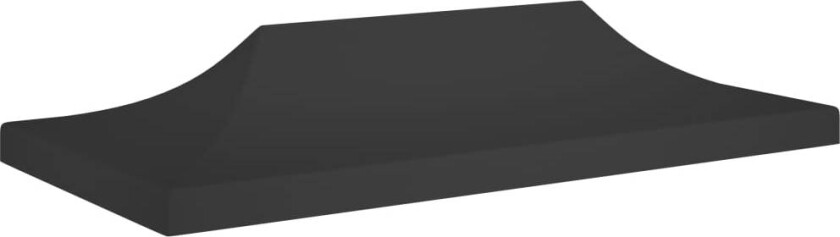 Teltduk for festtelt 6x3 m svart 270 g/m²