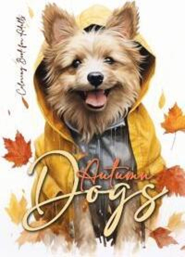 Autumn Dogs Coloring Book for Adults