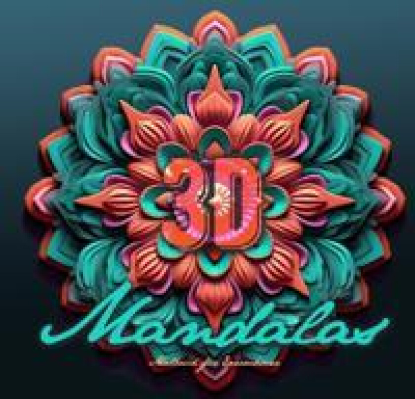 3D Mandalas Coloring Book for Adults