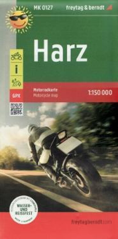 Harz Motorcycle map 1:150,000