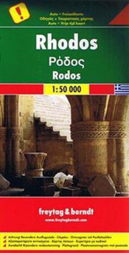 Rhodes, Destination of Considerable Interest Road Map 1:50 000