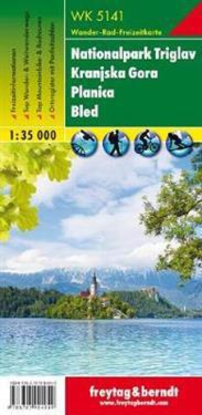 National Park Triglav - Kranjska Gora - Planica - Bled Hiking + Leisure Map 1:35 000