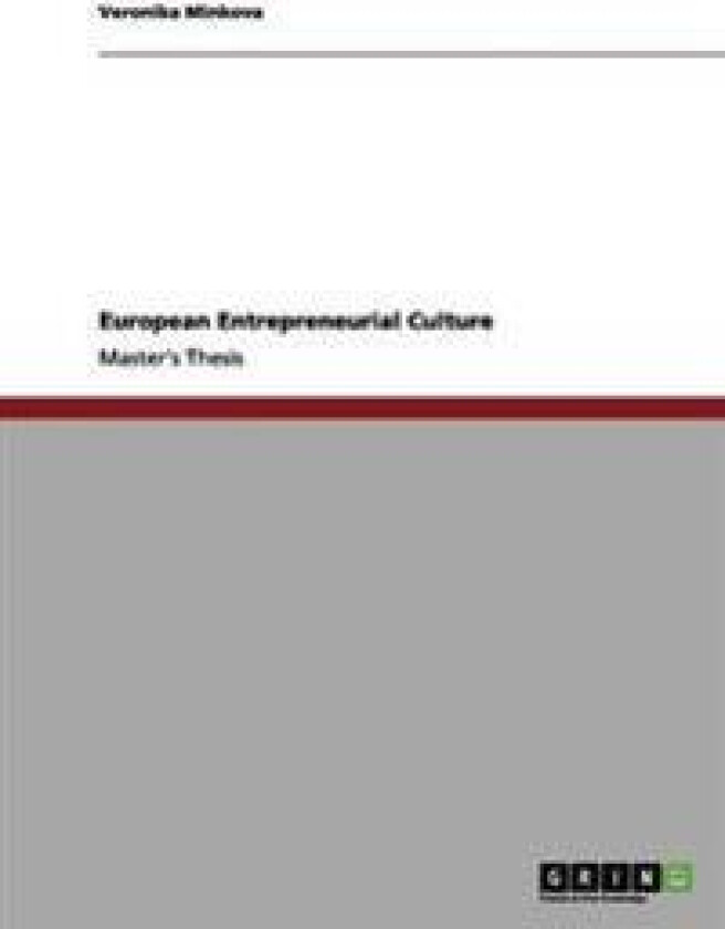 European Entrepreneurial Culture