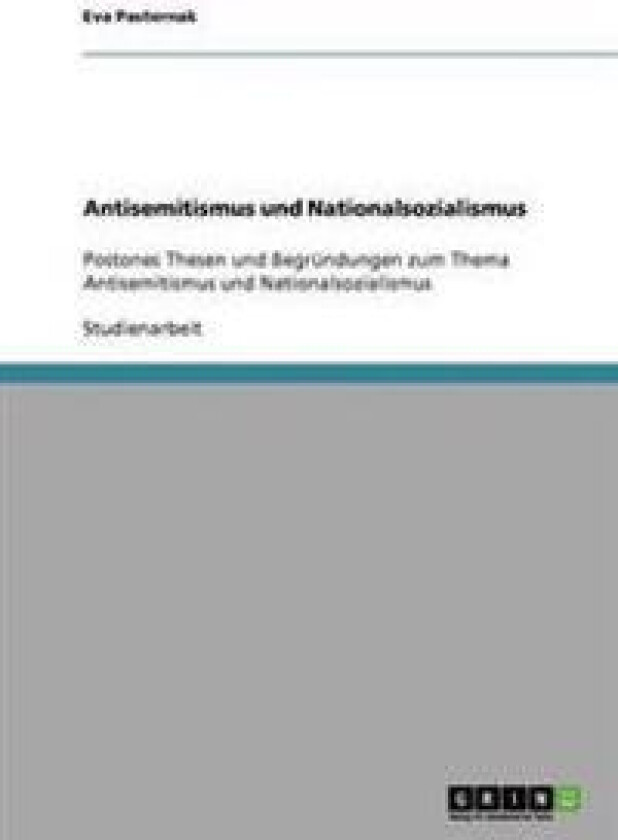 Antisemitismus und Nationalsozialismus