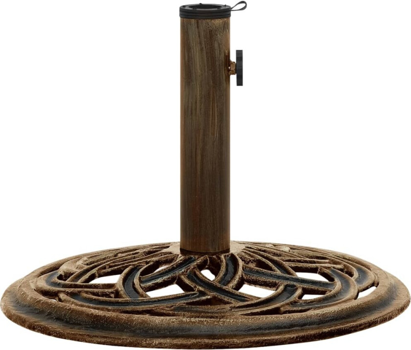 Parasollbase bronse 44x44x31 cm støpejern