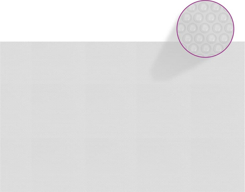 Flytende solarduk til basseng PE 260x160 cm grå