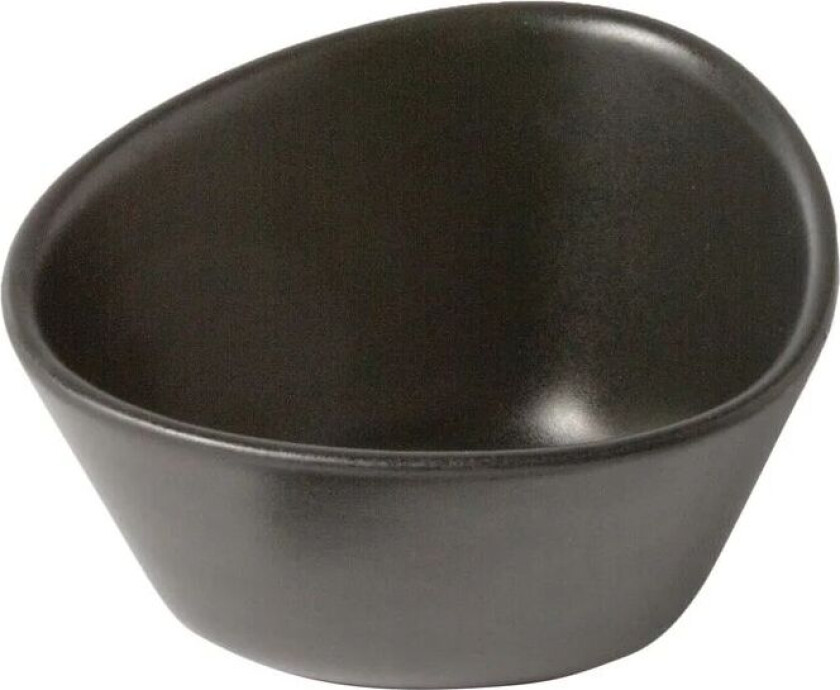 Lind DNA Curve Stoneware skål S 10x11 cm Black