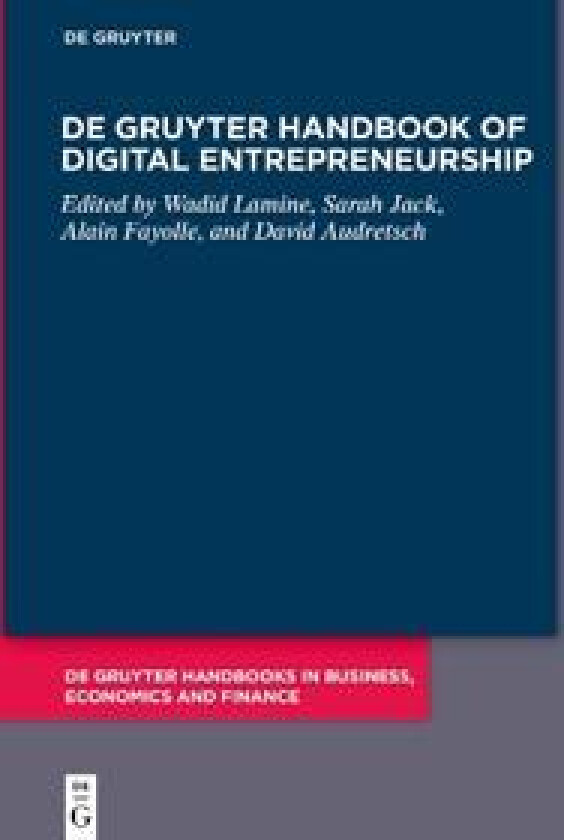 Handbook of Digital Entrepreneurship