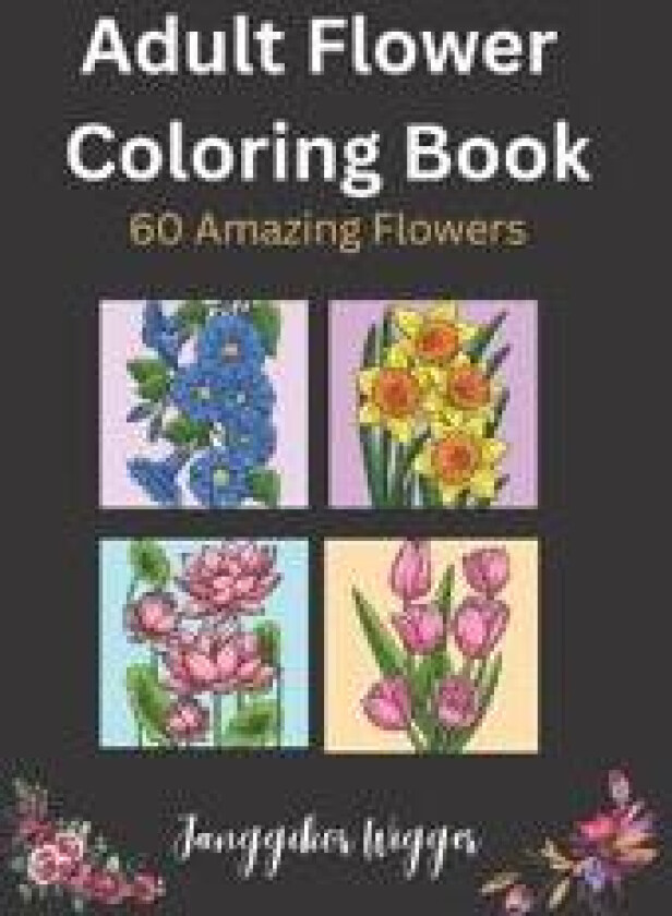 Adult Flower Coloring Book