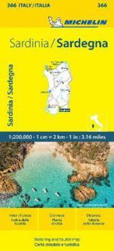 Sardinia - Michelin Local Map 366