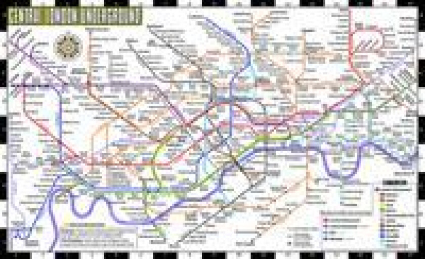 Streetwise London Underground Map - Laminated Map of the London Underground, England