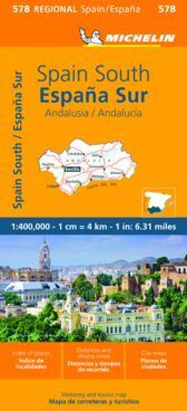 Andalucia - Michelin Regional Map 578