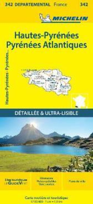 Hautes-Pyrénées Pyrénées-Atlantiques - Michelin Local Map 342