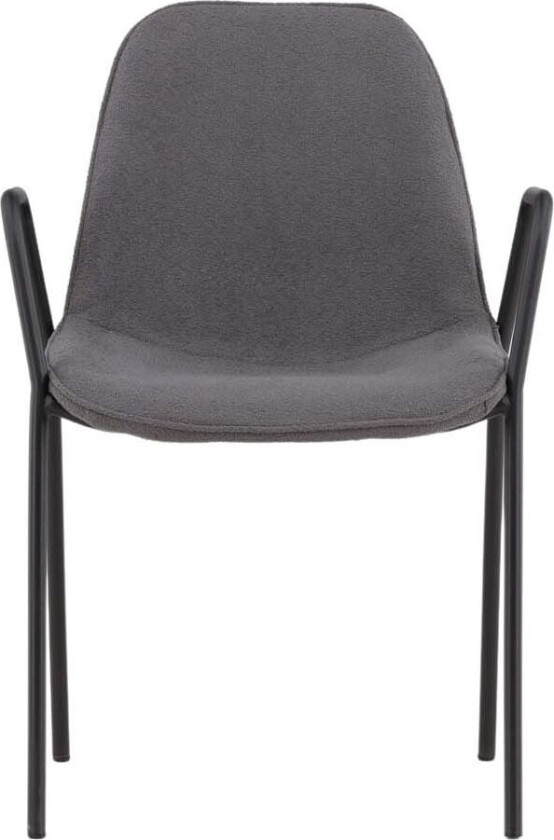 Klädesholmen spisestuestoler med armlener mørkegrå.