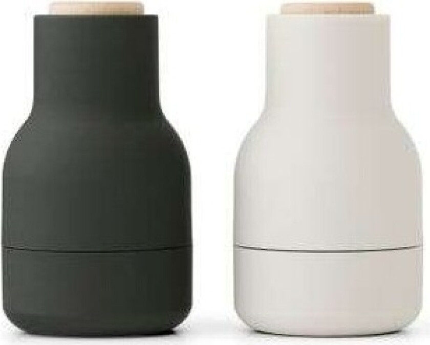 Bottle Grinder krydderkvern Small 2-pakning Ash-carbon-bøk