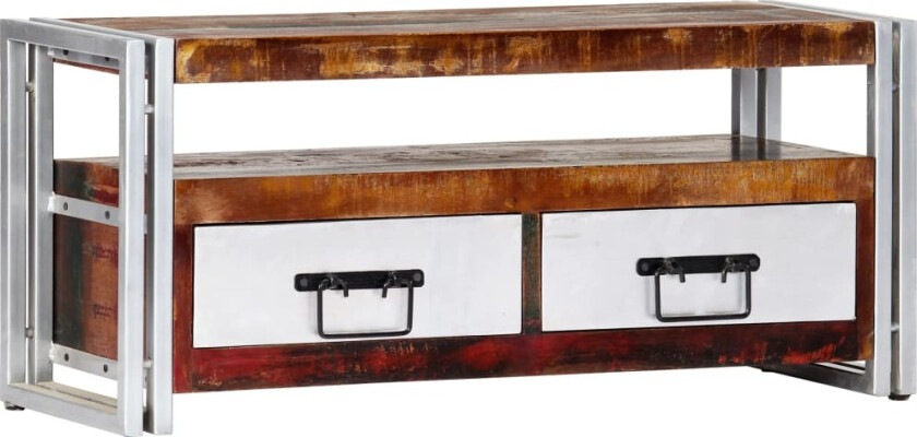 TV-benk 90x30x40 cm gjenvunnet heltre