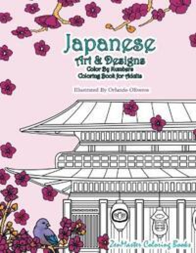 Japanese Art and Designs Color By Numbers Coloring Book for Adults