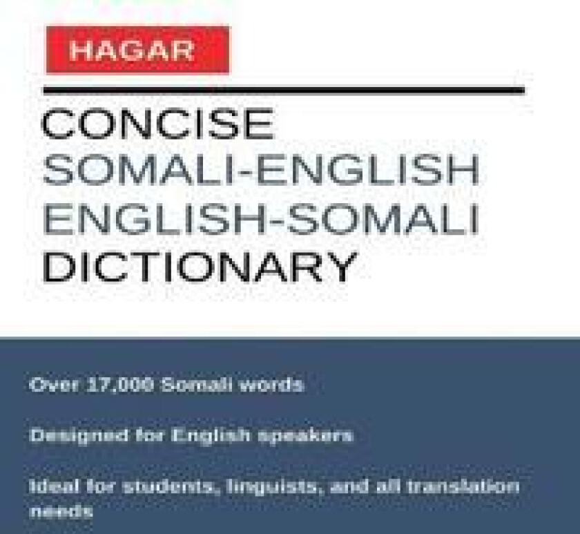 Concise Somali-English/English-Somali Dictionary