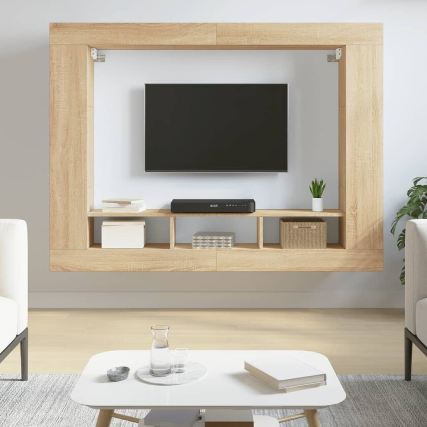 Bilde av TV-benk sonoma eik 152x22x113 cm konstruert tre