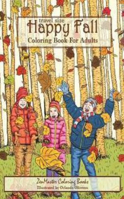 Travel Size Happy Fall Coloring Book for Adults