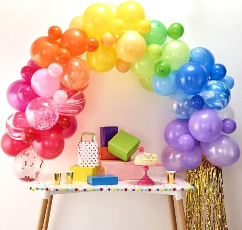 Ballongbue Regnbue, 70 ballonger